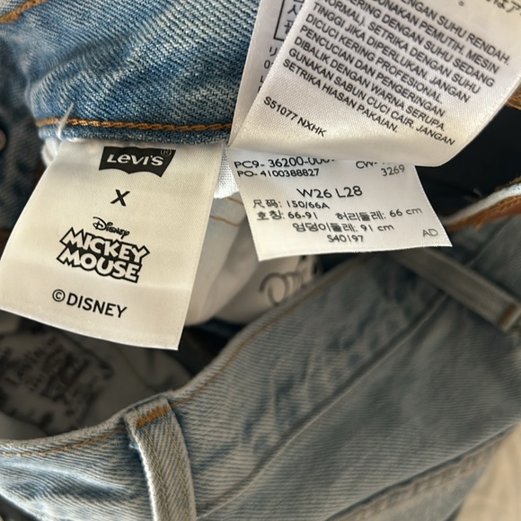 Levi’s Original Mickey Mouse Jeans - Picture 3 of 8